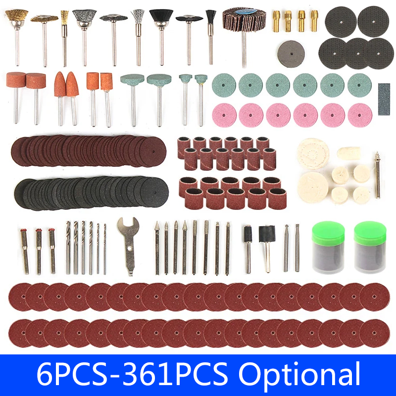 Cordless Rotary Tool Kit Accessories - 6PCS-361PCS Engraving Accessories Dremel Sanding Tools