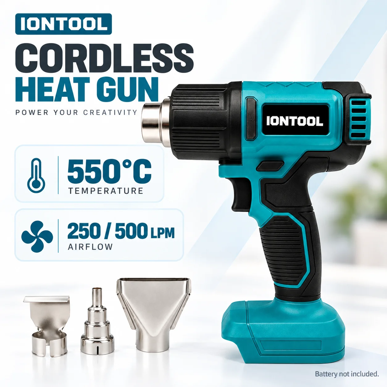 IONTOOL Cordless Heat Gun 550C - Cordless Heat Gun For Shrink Tubing recension och pris