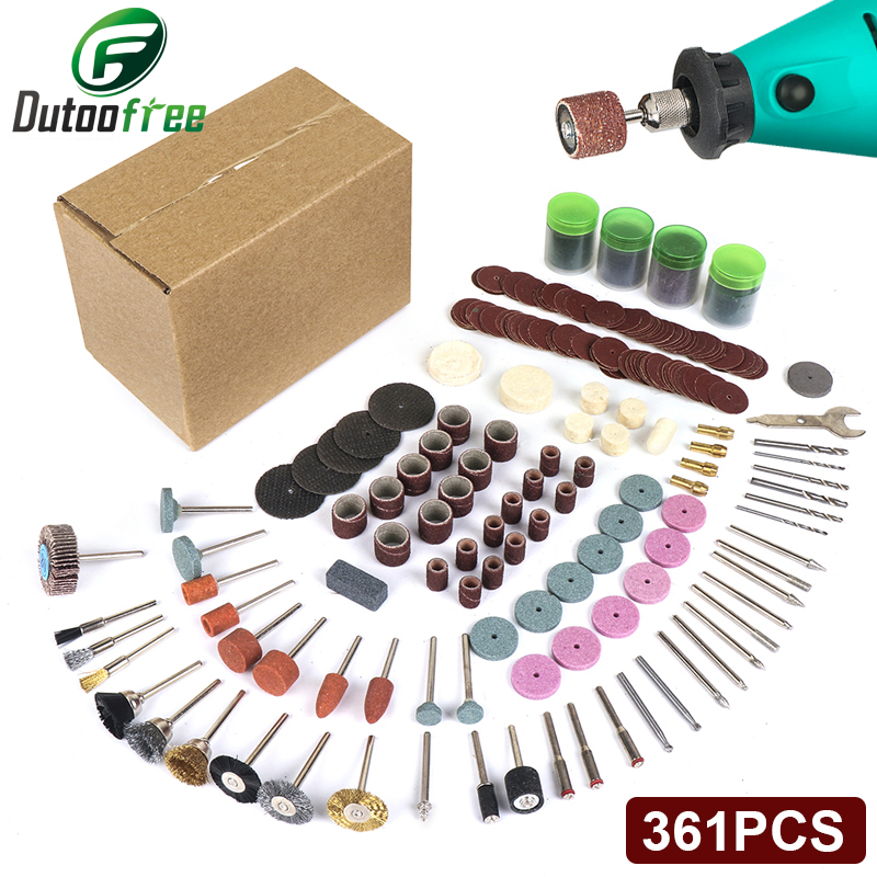 361PCS/lot Power Tools Dremel  - Cordless Rotary Tool Kit Accessories recension och pris
